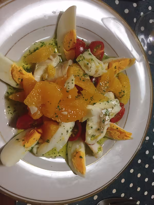 メルルーサのオレンジ風味サラダ